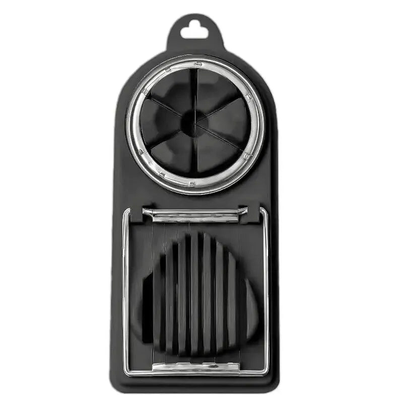 Multifunctional Egg Slicers Stainless Steel Slicer Fancy Splitter Egg Cutting Tool Home Two in One Egg Cutter Kitchen Gadgets