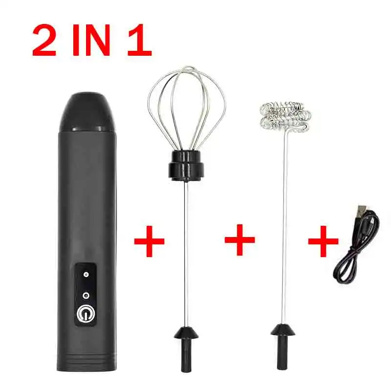 Hot Sale Electric Milk Frother Handheld Egg Beater Foamer Coffee Maker Electric Blender Mixer Mini Portable Blender Kitchen Tool