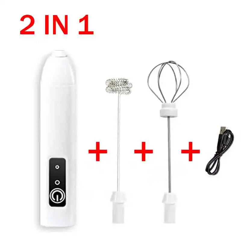 Hot Sale Electric Milk Frother Handheld Egg Beater Foamer Coffee Maker Electric Blender Mixer Mini Portable Blender Kitchen Tool